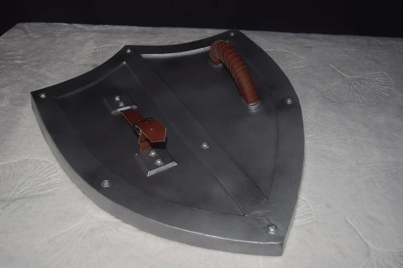 VW-32 Dark Hyalian Shield, Legend of Zelda series, Handmade Shield, Black Shield, Gift for him, Gift for her, Christmas Gift - Valknut Warriors