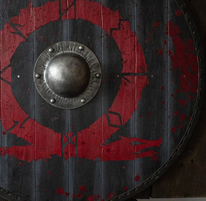 God Of War Shield, Plywood Shield, 24"Inches Shield,  Wall Hanging Shield, Wall Decor God Of War Shield