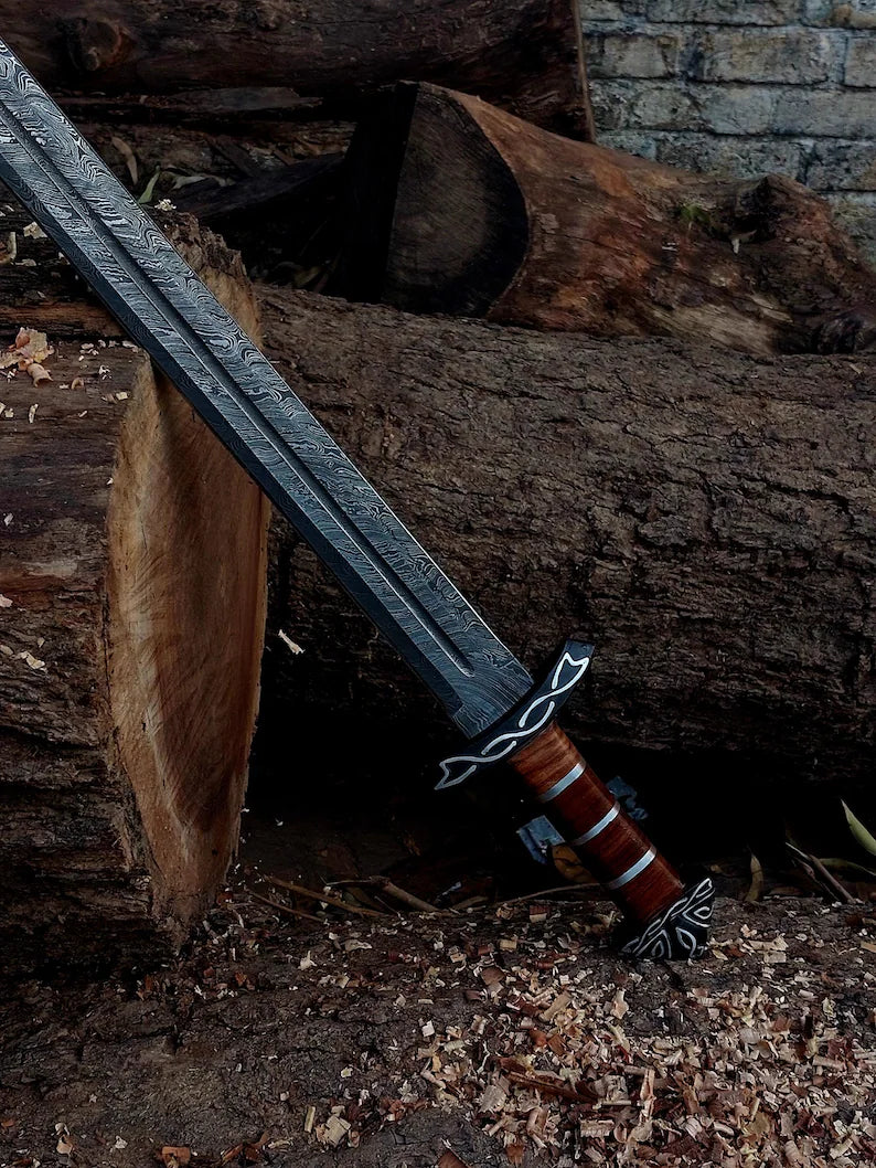 Northmen Damascus Steel Replica Sword
