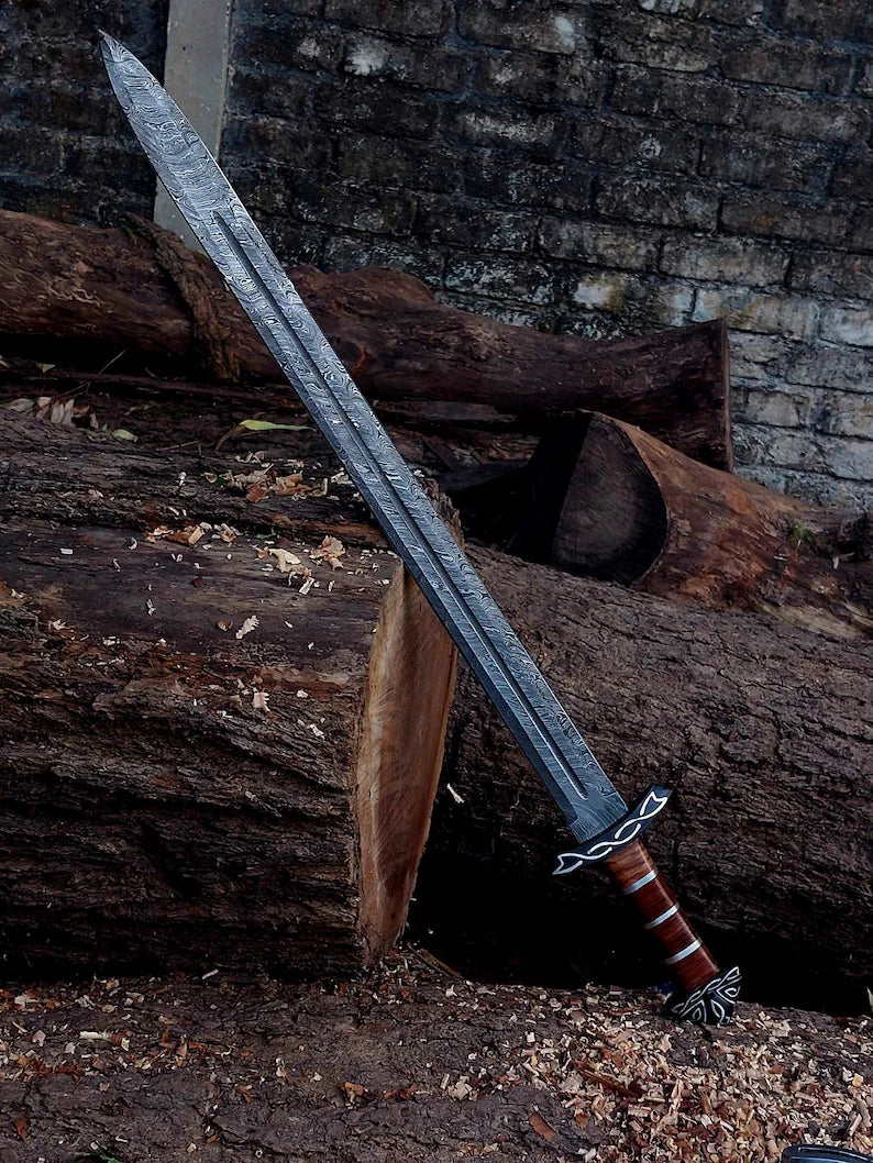 Northmen Damascus Steel Replica Sword