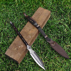 Viking Warrior Spear Replica  Carbon Steel with Rosewood Handle