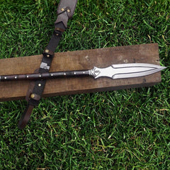 Viking Warrior Spear Replica  Carbon Steel with Rosewood Handle