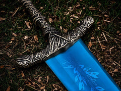 Handmade Dark Moon Fantasy Sword with Wall Mount