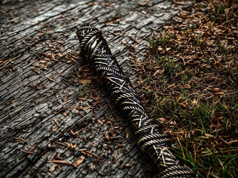 Handmade Dark Moon Fantasy Sword with Wall Mount