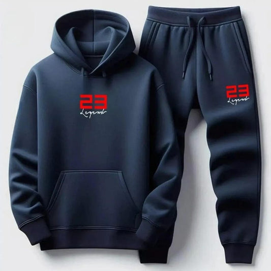 Men's Sweatsuit 23 Legend Match Jordan 6 White Midnight Navy Blue Hoodie Joggers