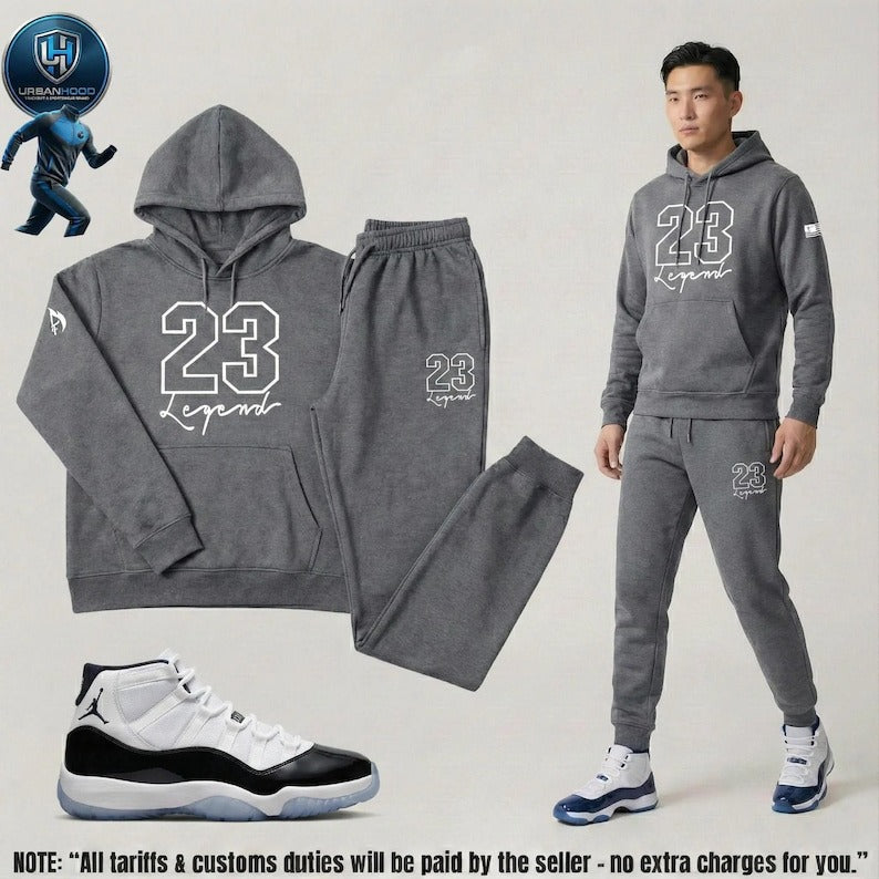 Men's Grey Tracksuit Set
