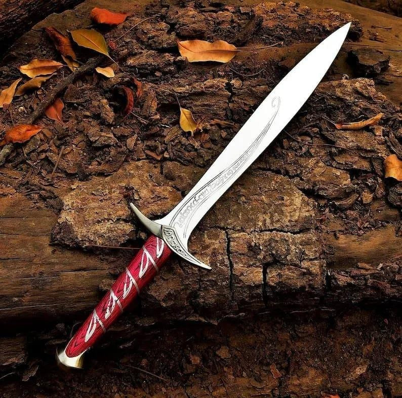 Handmade Steel Sting Sword Replica – Custom Engraved Fantasy Blade