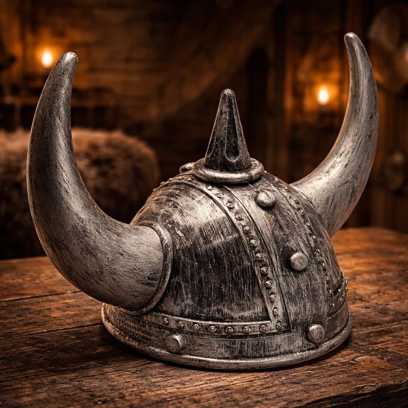 Legend of the North Horned Viking Helmet – Premium Aged Replica