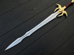 The White Wolf’s Silver Sword Replica – Runed Monster Hunter Longsword