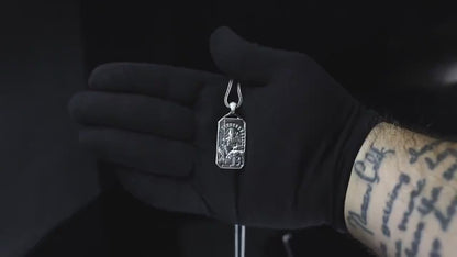 Norse Silver Odin pagan Necklace